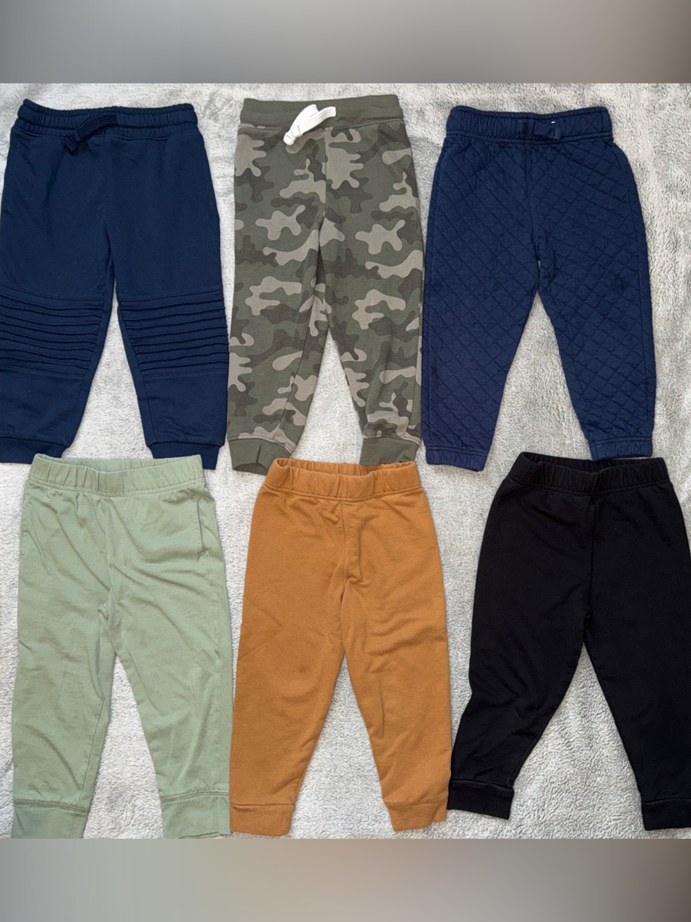 Garanimals Boys Jogger Bundle - Navy, Olive, Camo, Tan, Black, Sage